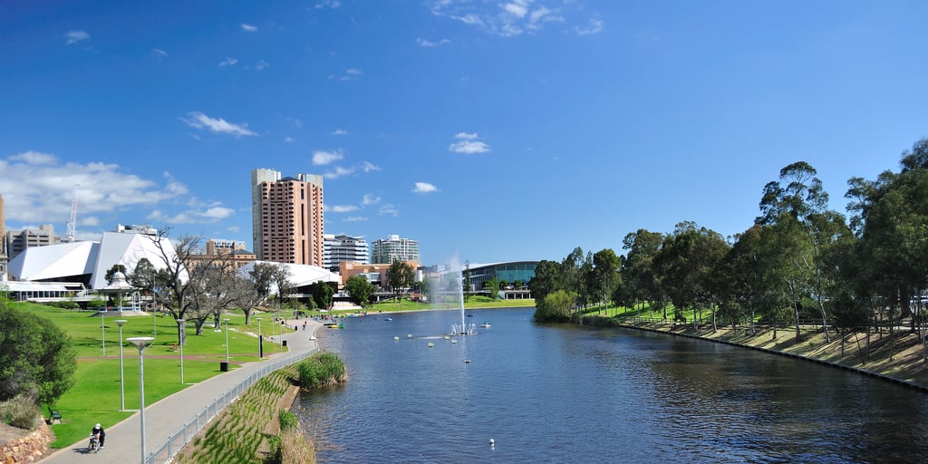 Paysage de la ville Adélaîde en Australie