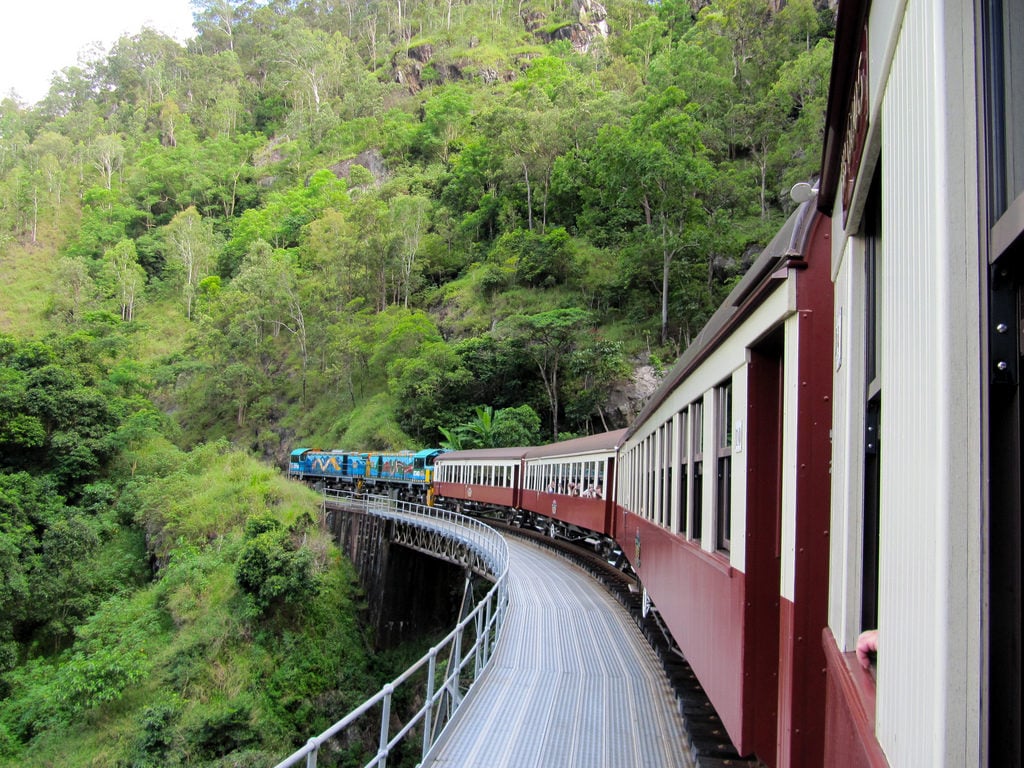 Skyrail Rainforest Cableway en direction de Kuranda