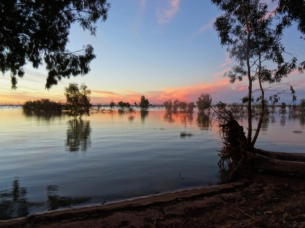 Lake Pamamaroo à l’Ouest de la Nouvelle-Galles du Sud