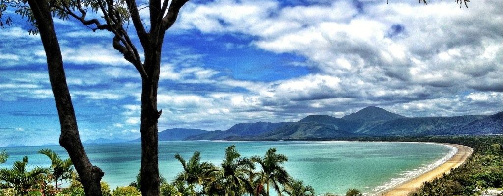 Paysage de plage à Cairns en Australie