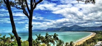 Paysage de plage à Cairns en Australie