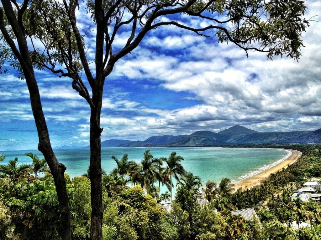Paysage de plage à Cairns en Australie